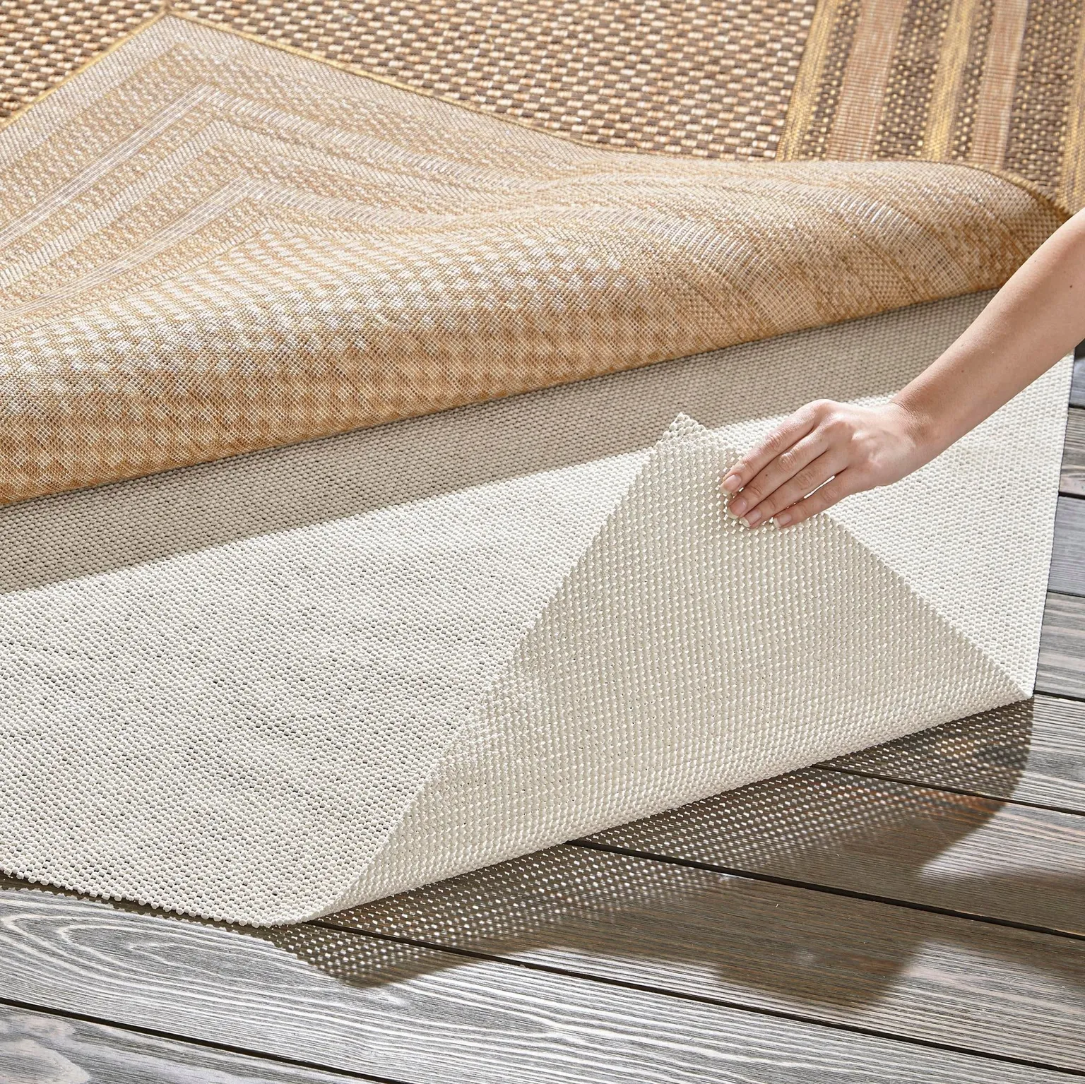 8' x 11' Eco Rectangle Area Rug Pad Floor Protection Pad for Under Rugs & Carpet Non-Slip Durable Rubber Underlayment